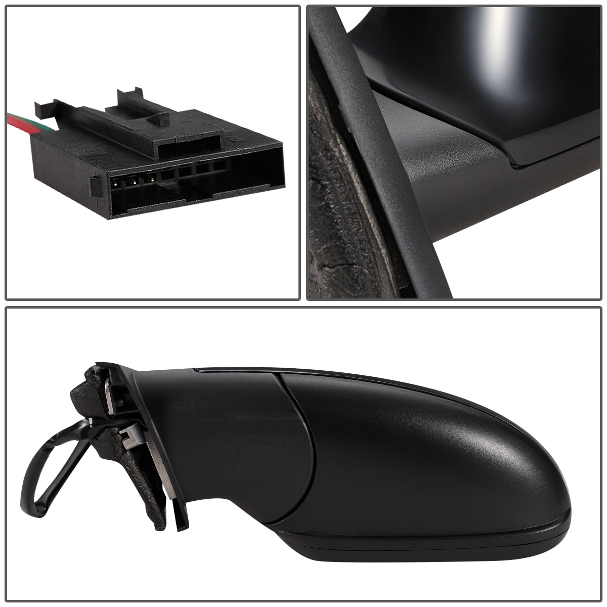 RETROVISOR MIRROR - OEM - 12-16 BUICK VERANO - POWERED - FOLDING - BLACK MATERIAL - LEFT