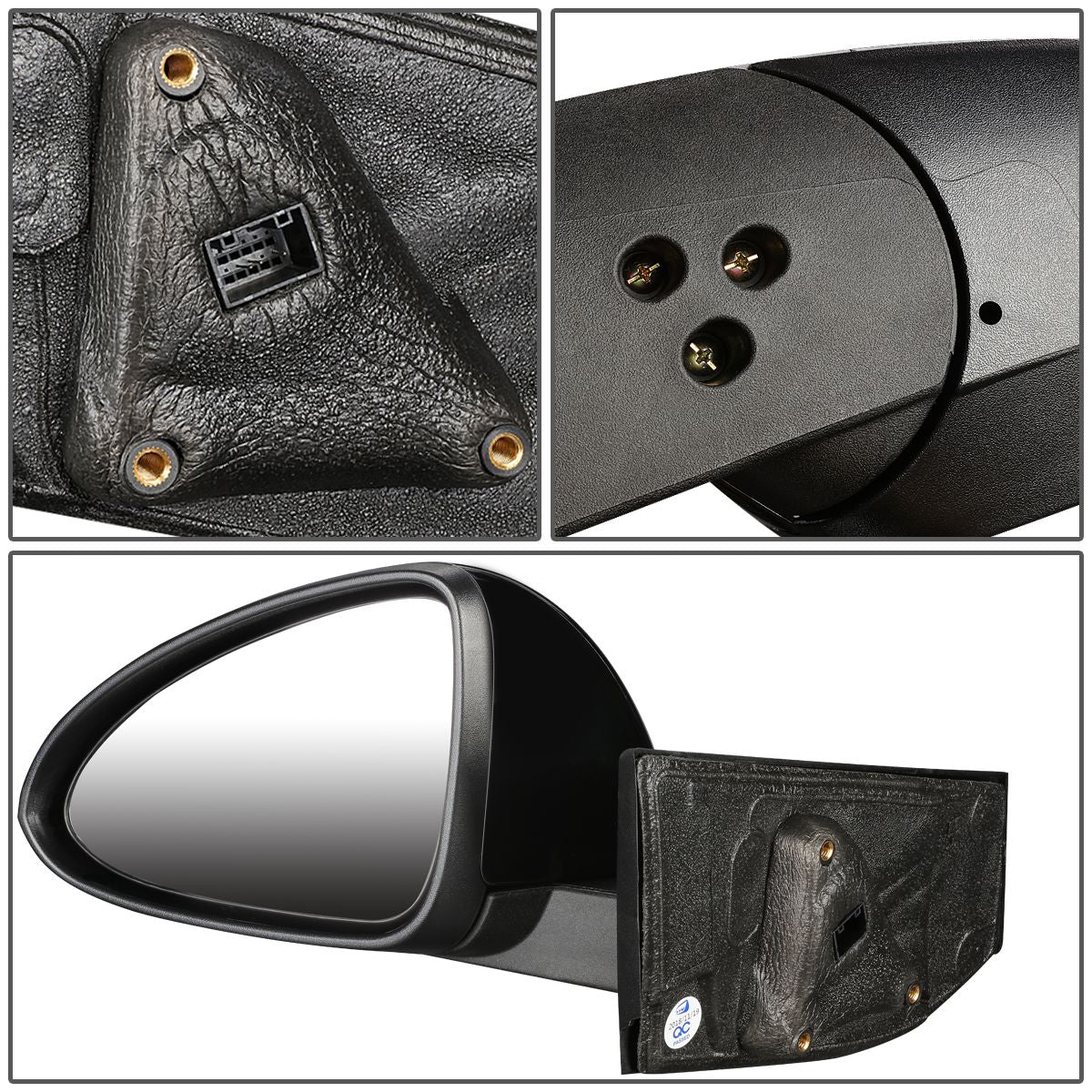 RETROVISOR MIRROR - OEM - 13-15 CHEVY SPARK - POWERED - PAINTABLE - BLACK - LEFT