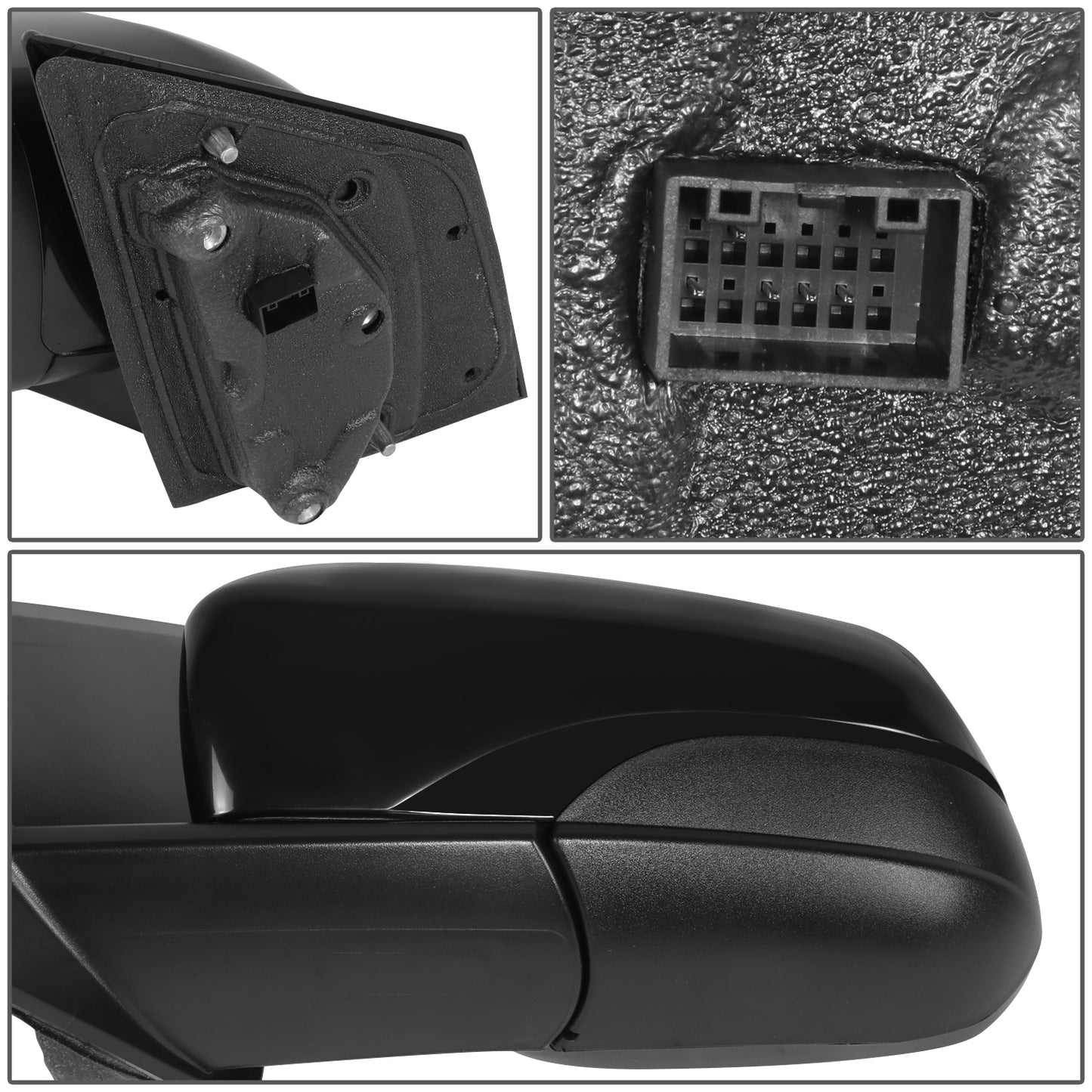 RETROVISOR MIRROR - OE STYLE - CHEVROLET SPARK 16 - WITH POWER - DRIVER SIDE - PAINT TO MATCH - BLACK