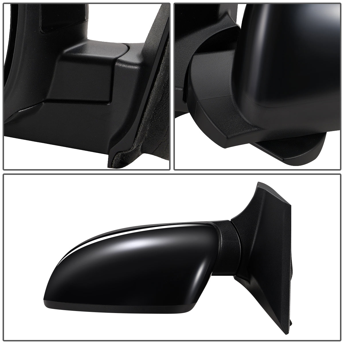 RETROVISOR MIRROR - OEM - 12-13 CHEVY SONIC - POWERED - HEATED - W/ BLIND GLASS - FOLDING - BLACK MATERIAL - LEFT