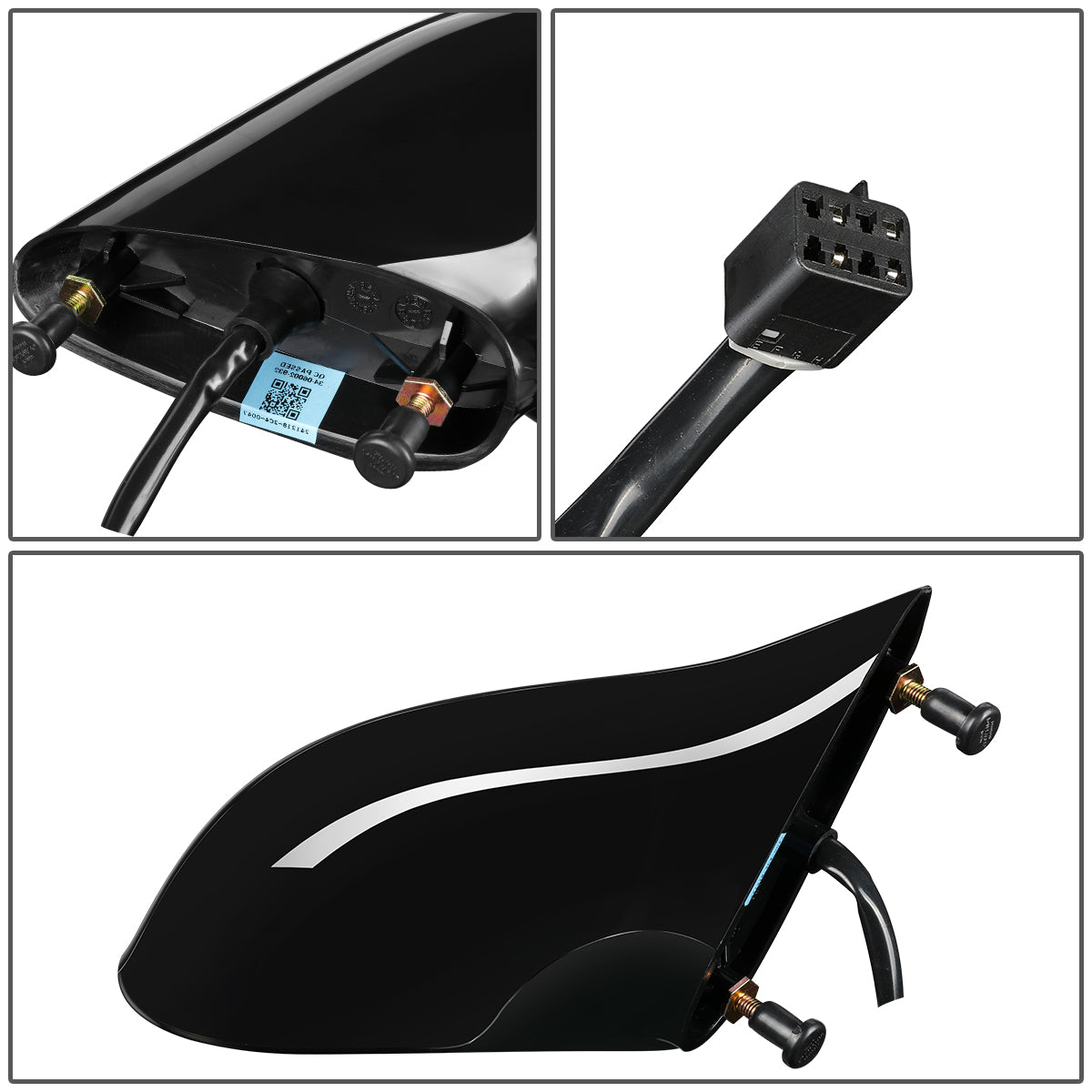 RETROVISOR MIRROR - OEM - 92-99 BUICK LESABRE / 91-96 BUICK PARK AVENUE / 92-99 OLDSMOBILE 88 / 91-96 OLDSMOBILE 98 / 96-99 OLDSMOBILE LSS / 97-98 OLDSMOBILE REGENCY - POWERED - PAINTABLE - BLACK - RIGHT