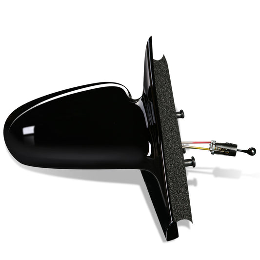 RETROVISOR MIRROR - OEM - 96-02 SATURN SL SEDAN / 96-01 SATURN SW WAGON - MANUAL - PAINTABLE - BLACK - RIGHT