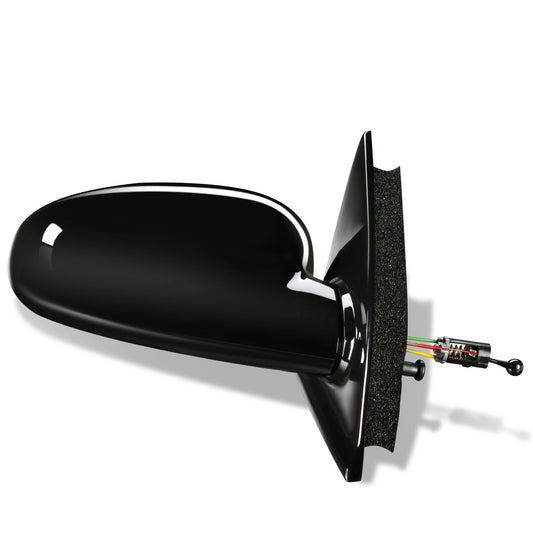 RETROVISOR MIRROR - OEM - 97-02 SATURN SC COUPE - MANUAL - PAINTABLE - BLACK - RIGHT