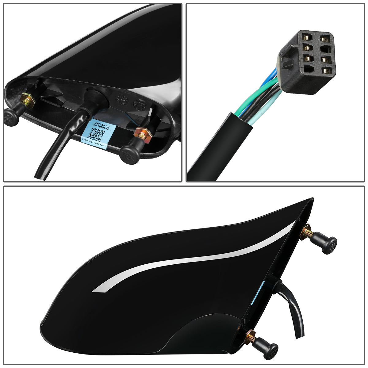 RETROVISOR MIRROR - OEM - 92-99 BUICK LESABRE / 92-99 OLDSMOBILE 88 / 92-96 OLDSMOBILE 98 - POWERED - HEATED - PAINTABLE - BLACK - RIGHT