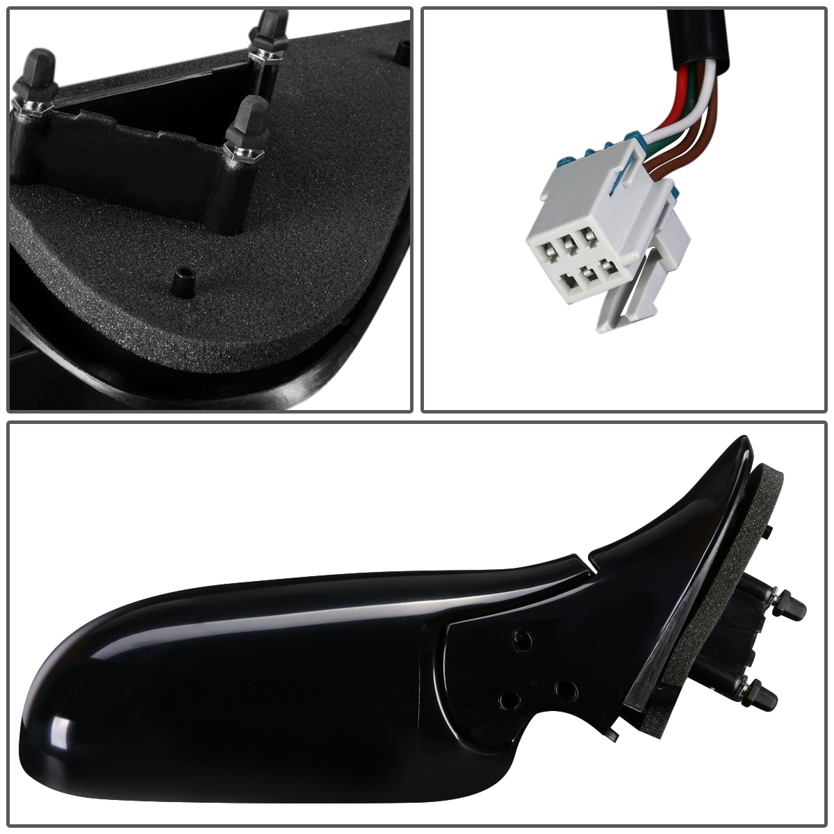 RETROVISOR MIRROR - OEM - 05-07 BUICK TERRAZA / 05-09 CHEVY UPLANDER / 97-05 CHEVY VENTURE / 97-04 OLDSMOBILE SILHOUETTE / 99-09 PONTIAC MONTANA / 97-98 PONTIAC TRANS SPORT / 05-07 SATURN RELAY - POWERED - HEATED - PAINTABLE - BLACK - RIGHT