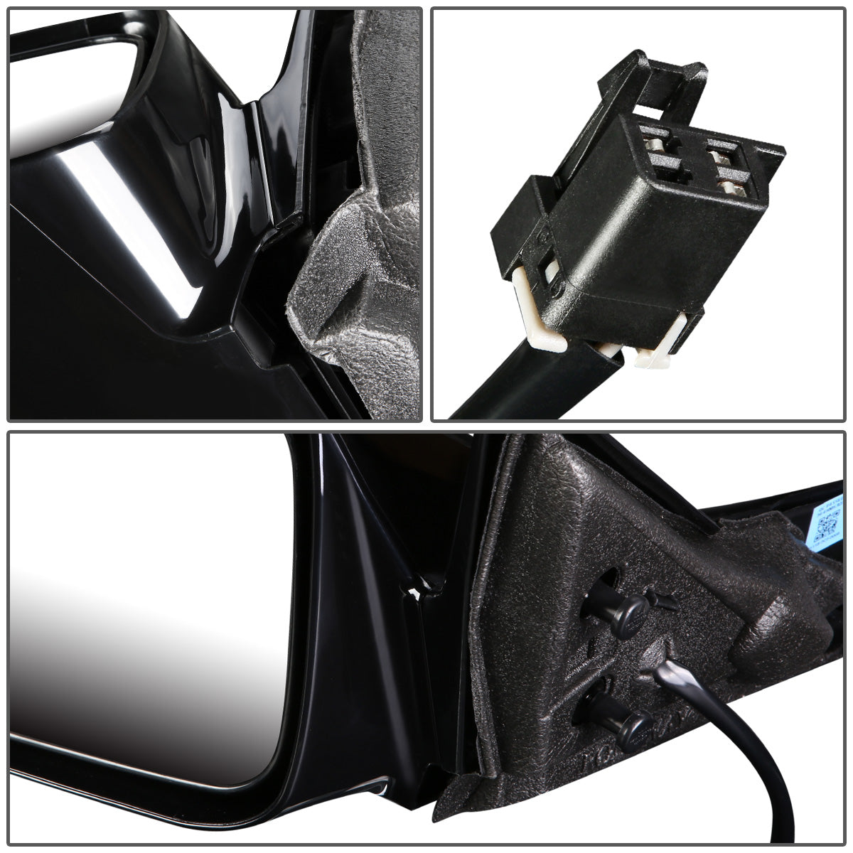 RETROVISOR MIRROR - OEM - 04-08 PONTIAC GRAND PRIX - MATTE - BLACK - RIGHT