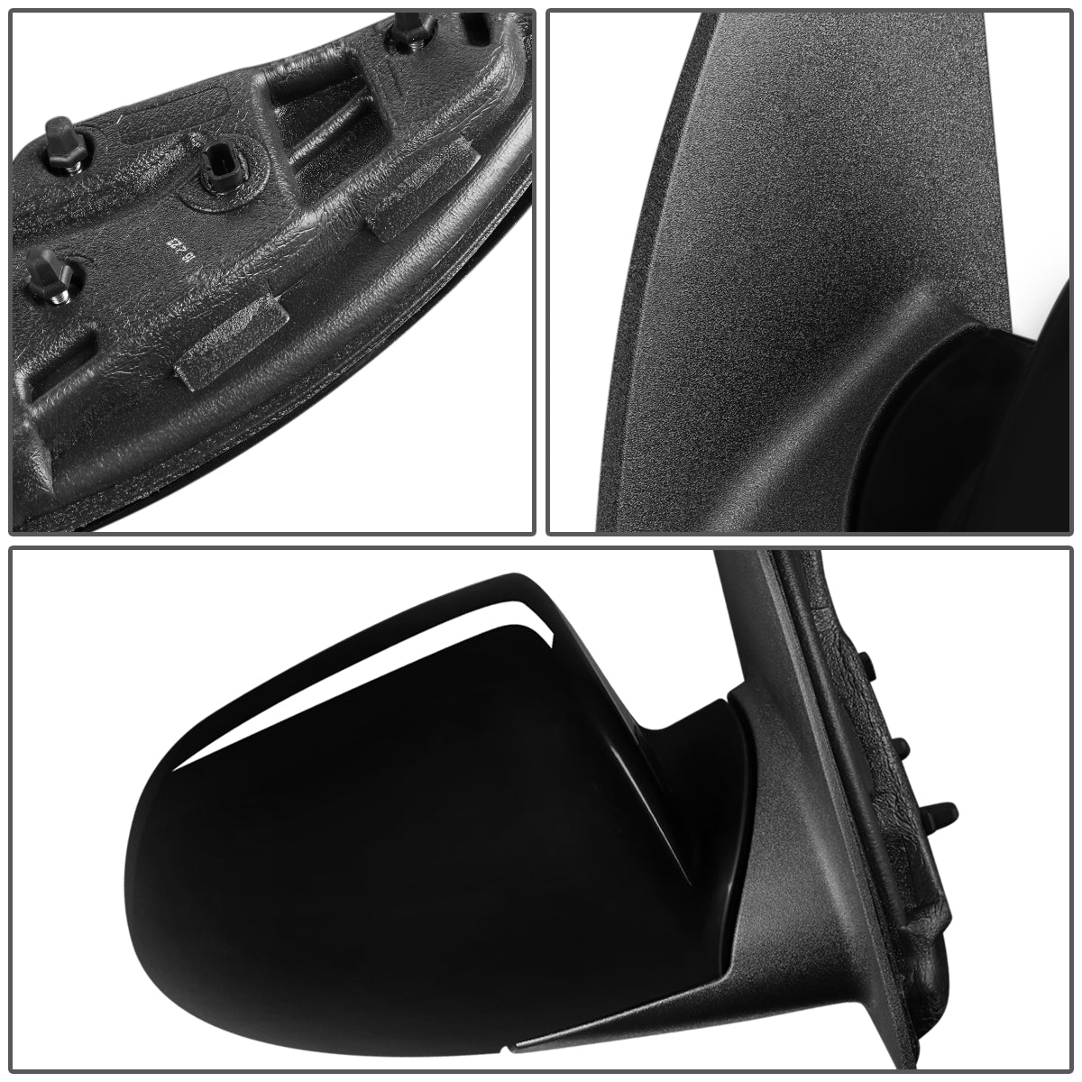 RETROVISOR MIRROR - OEM - 05-09 CHEVY EQUINOX / 06-09 PONTIAC TORRENT / 04-07 SATURN VUE - POWERED - PAINTABLE - BLACK - RIGHT