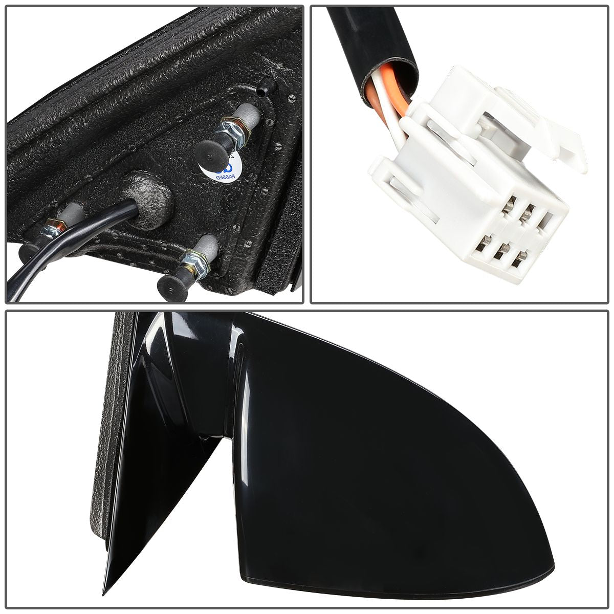 RETROVISOR MIRROR - OEM - 06-13 CHEVY IMPALA / 14-16 CHEVY IMPALA LIMITED - POWERED - HEATED - PAINTABLE - BLACK - RIGHT