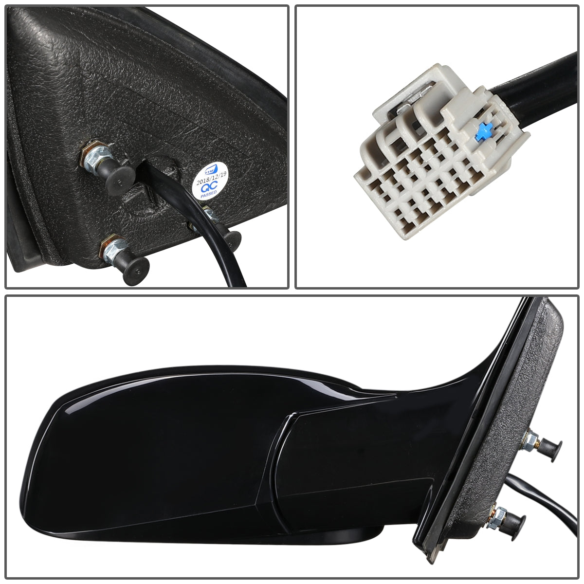 RETROVISOR MIRROR - OEM - 06-11 BUICK LUCERNE - POWERED - HEATED - PAINTABLE - BLACK - RIGHT