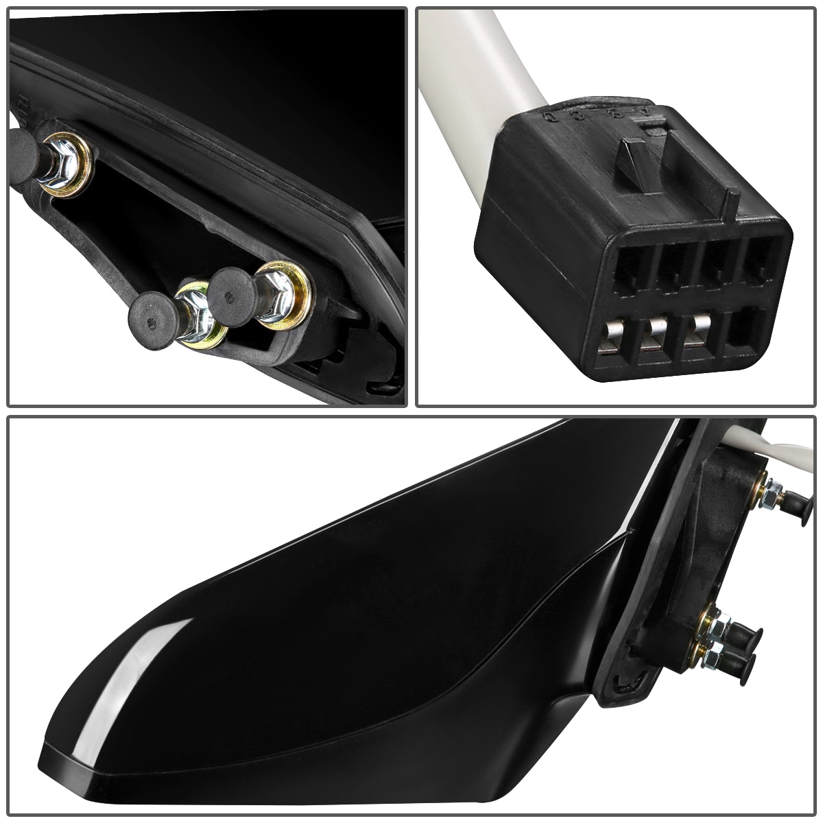 RETROVISOR MIRROR - OEM - 10-15 CHEVY CAMARO - POWERED - PAINTABLE - BLACK - RIGHT