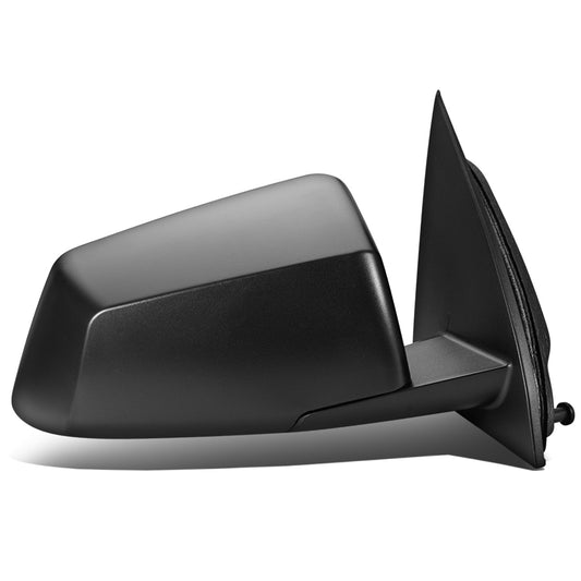 RETROVISOR MIRROR - OEM - 13-16 GMC ACADIA - POWERED - W/ ROUND BLIND SPOT GLASS - PAINTED - BLACK - RIGHT