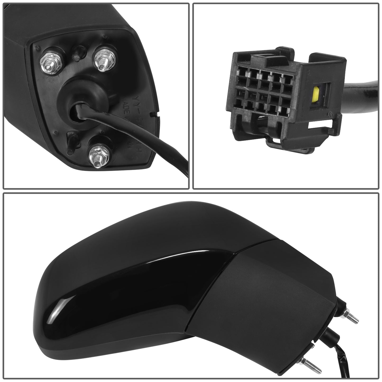 RETROVISOR MIRROR - OE STYLE - CHEVROLET TRAX 13-14 - WITH POWER - PASSENGER SIDE - PAINT TO MATCH - BLACK