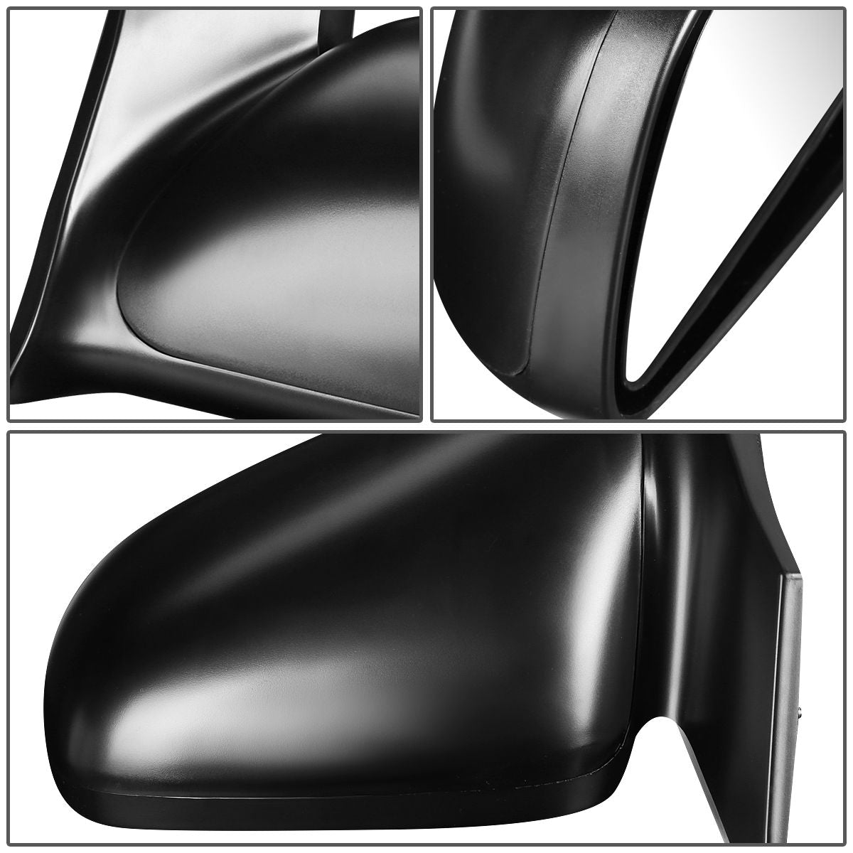 RETROVISOR MIRROR - OEM - 06-11 HONDA CIVIC 2-DOOR - POWERED - PAINTABLE - BLACK - LEFT