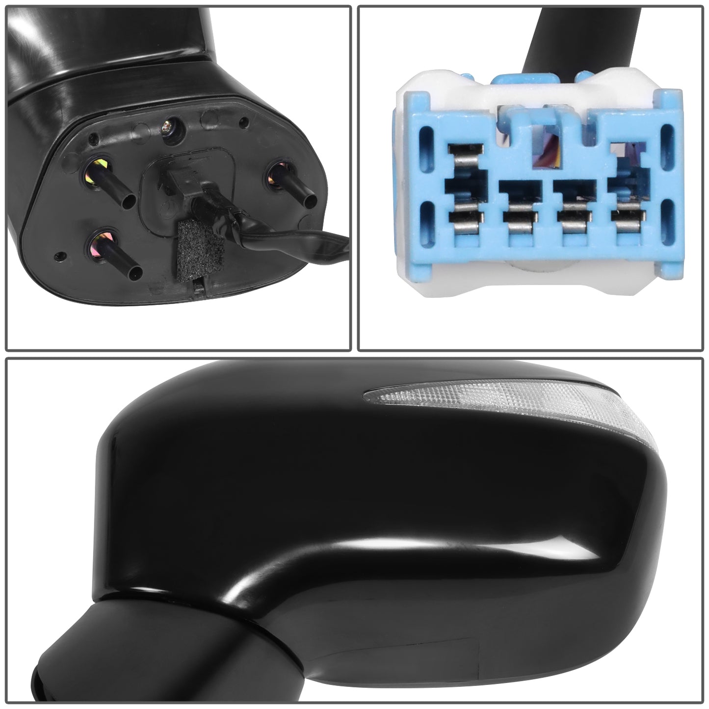 RETROVISOR MIRROR - OE STYLE - HONDA CIVIC 06-11 - WITH POWER - DRIVER SIDE - PAINT TO MATCH - BLACK