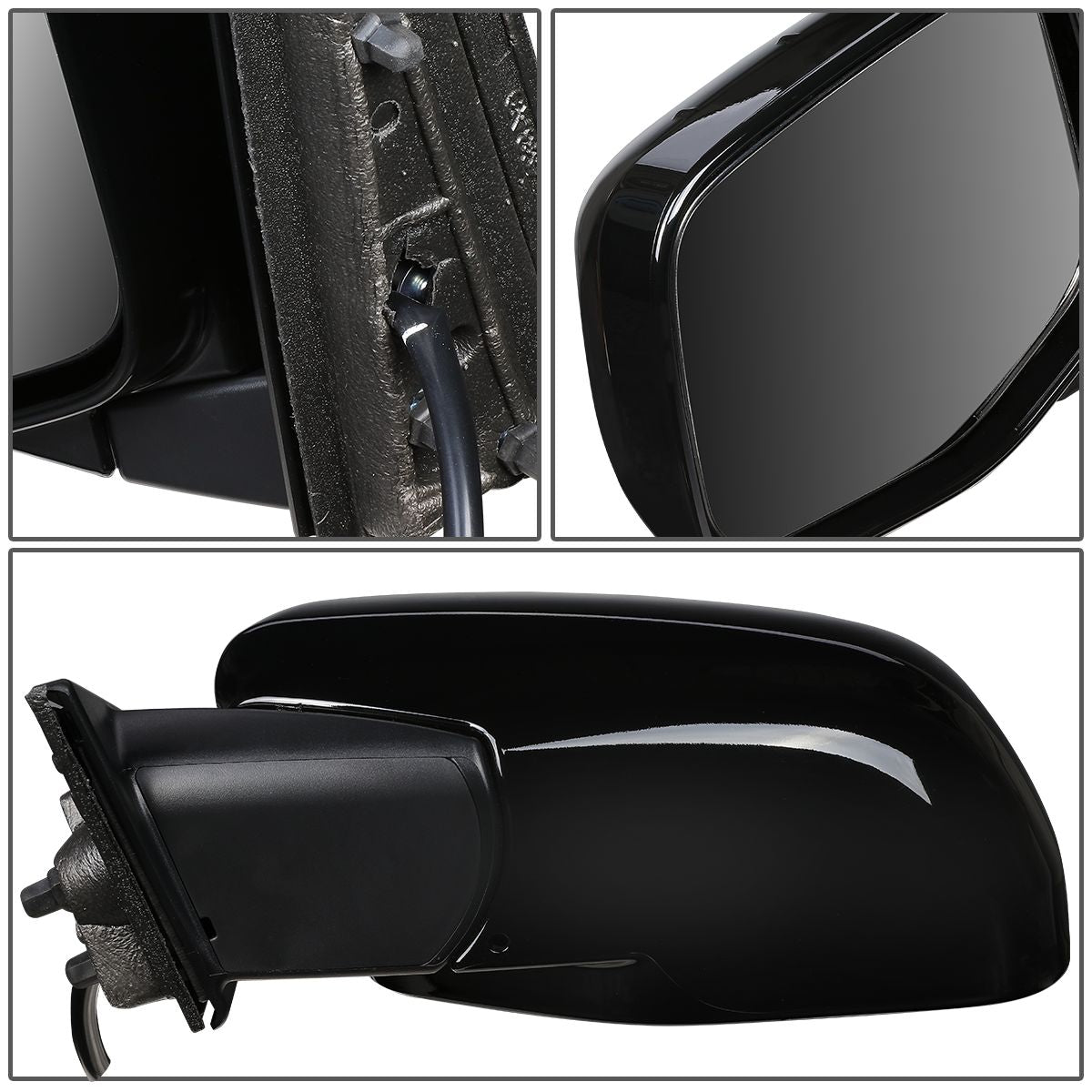 RETROVISOR MIRROR - OEM - 11-13 HONDA ODYSSEY - POWERED - HEATED - PAINTABLE - BLACK - LEFT