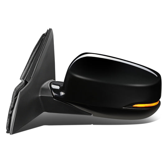 RETROVISOR MIRROR - OEM - 13-15 HONDA ACCORD 4-DR - POWERED - HEATED - W/ SIGNAL LIGHT - W/ ASPHERICAL GLASS - FOLDING - BLACK MATERIAL - LEFT