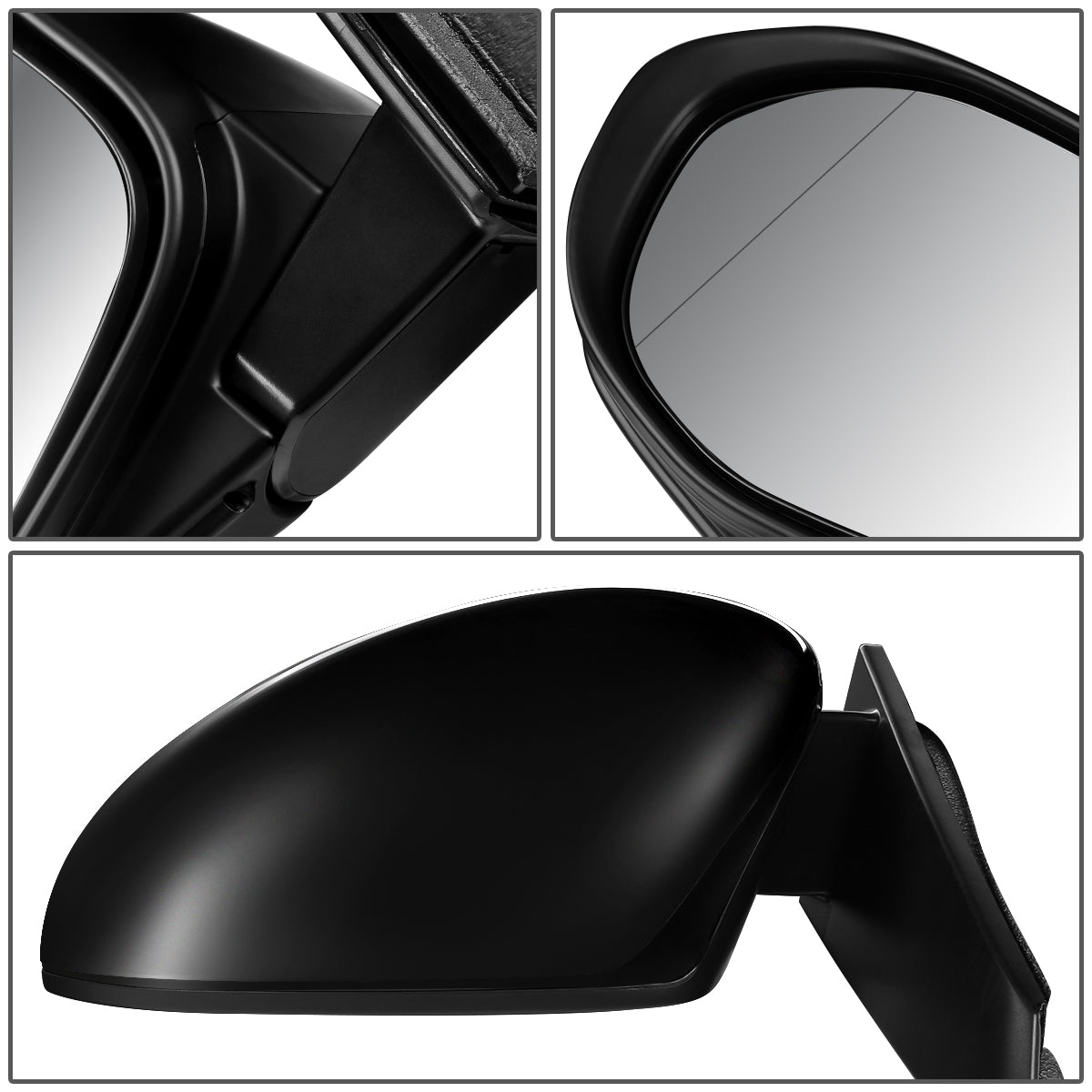 RETROVISOR MIRROR - OEM - 14-17 HONDA ODYSSEY - POWERED - HEATED - FOLDING - W/ ASPHERICAL GLASS - BLACK - LEFT