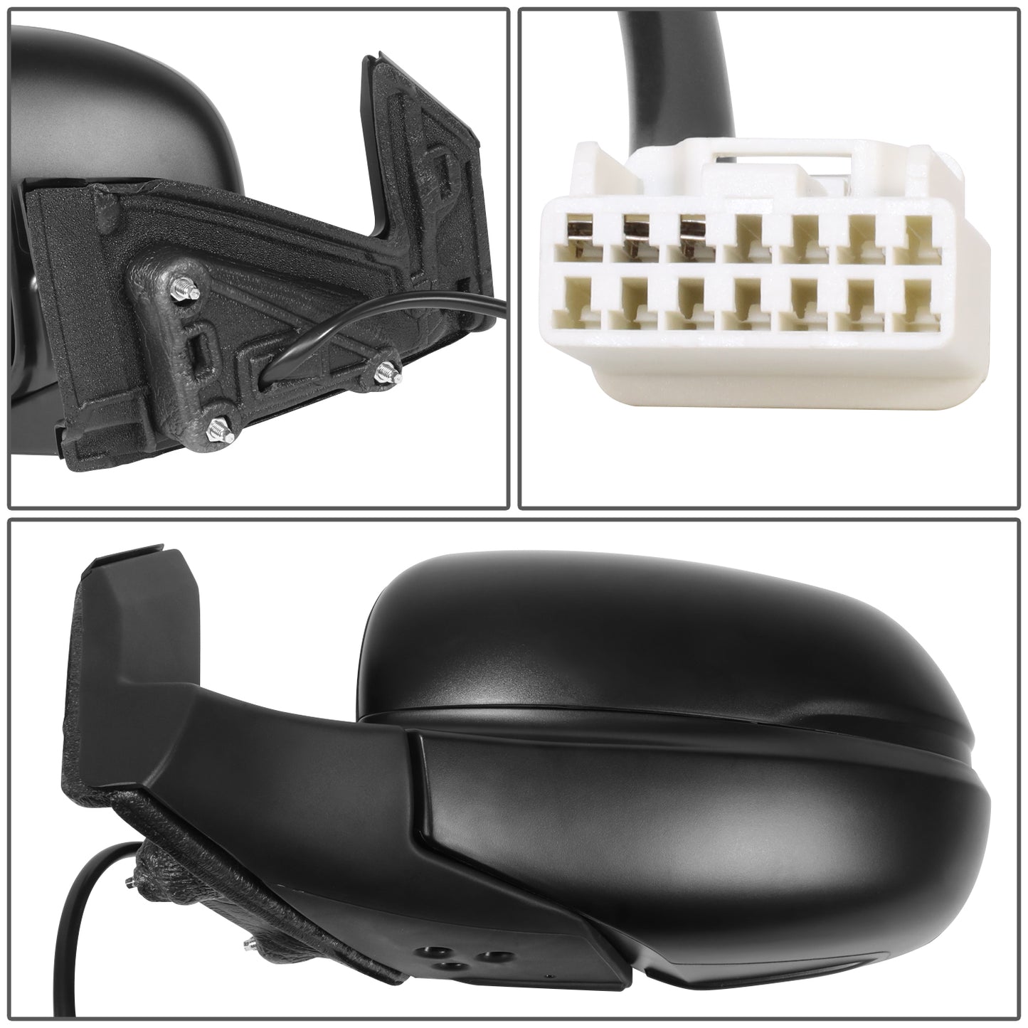 RETROVISOR MIRROR - OE STYLE - HONDA PILOT 17-22 - WITH POWER - AWD - DRIVER SIDE - PAINT TO MATCH - BLACK