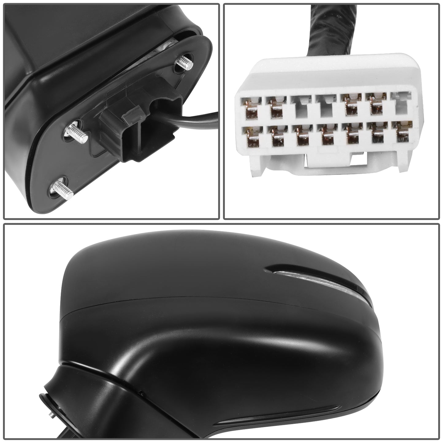 RETROVISOR MIRROR - OE STYLE - HONDA ODYSSEY 18-24 - WITH POWER WITH HEATED GLASS WITH SIGNAL WITH MEMORY - DRIVER SIDE - PAINT TO MATCH - BLACK