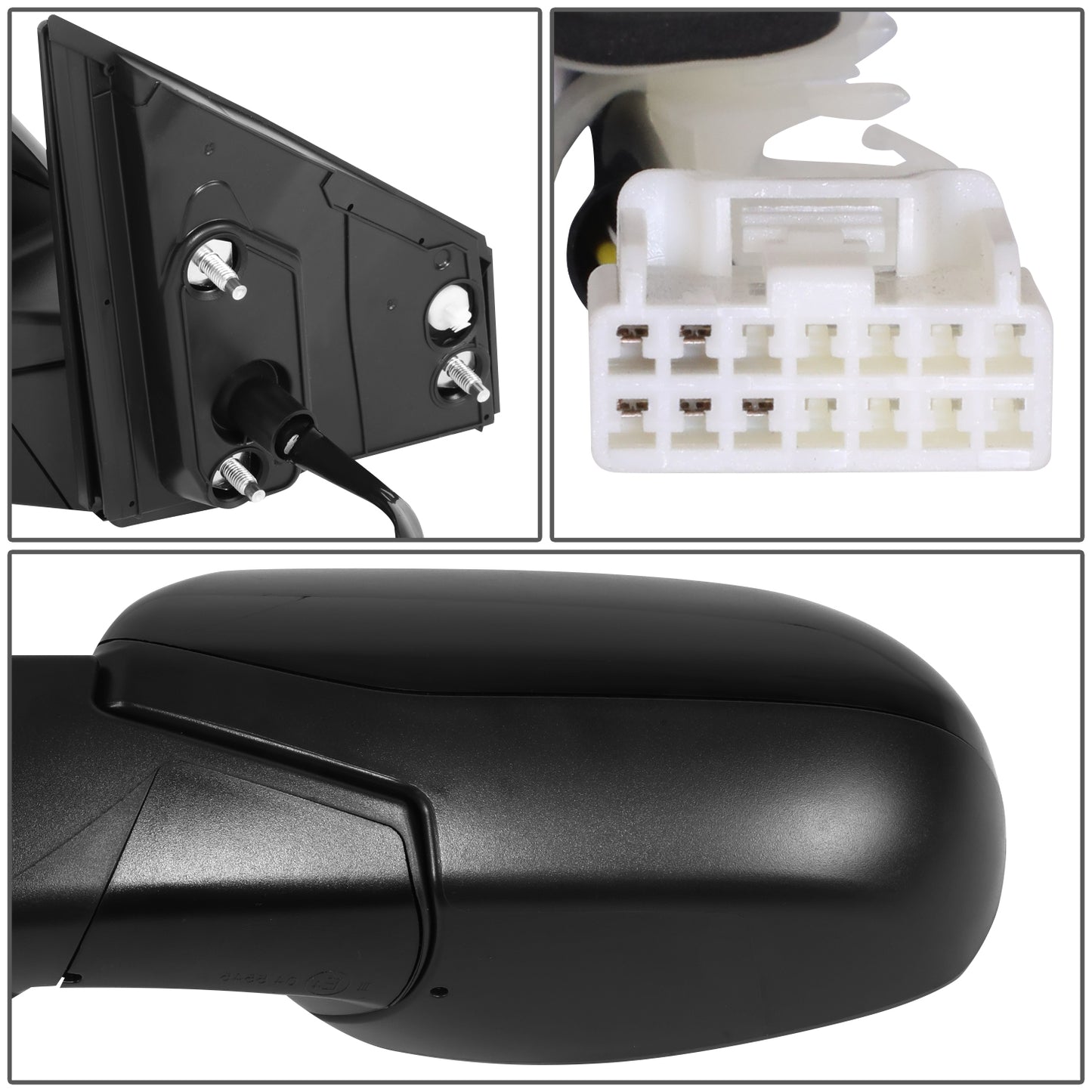 RETROVISOR MIRROR - OE STYLE - HONDA CR-V 17 - WITH POWER WITH HEATED GLASS - DRIVER SIDE - PAINT TO MATCH - BLACK