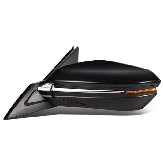 RETROVISOR MIRROR - OEM - 16-18 HONDA CIVIC 2-DR - POWERED - HEATED - W/ SIGNAL LIGHT - FOLDING - BLACK MATERIAL - LEFT