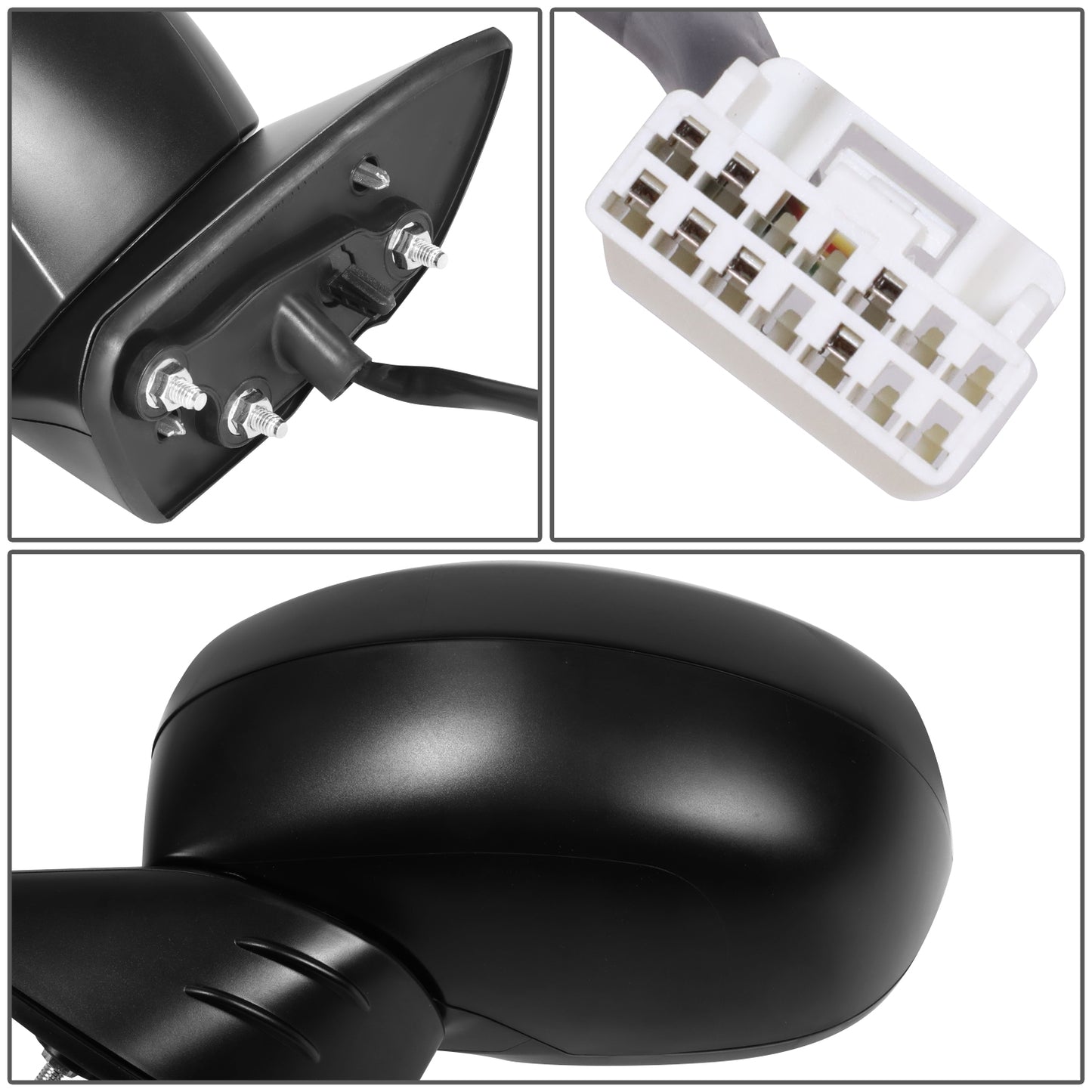 RETROVISOR MIRROR - OE STYLE - HONDA CIVIC 22-24 - WITH POWER WITH HEATED WITH BLIND SPOT - DRIVER SIDE - PAINT TO MATCH - BLACK