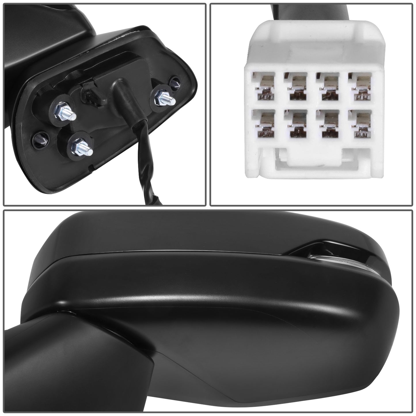 RETROVISOR MIRROR - OE STYLE - HONDA HR-V 23-24 - WITH POWER WITH HEATED WITH SIGNAL WITH BLIND SPOT - DRIVER SIDE - PAINT TO MATCH - BLACK