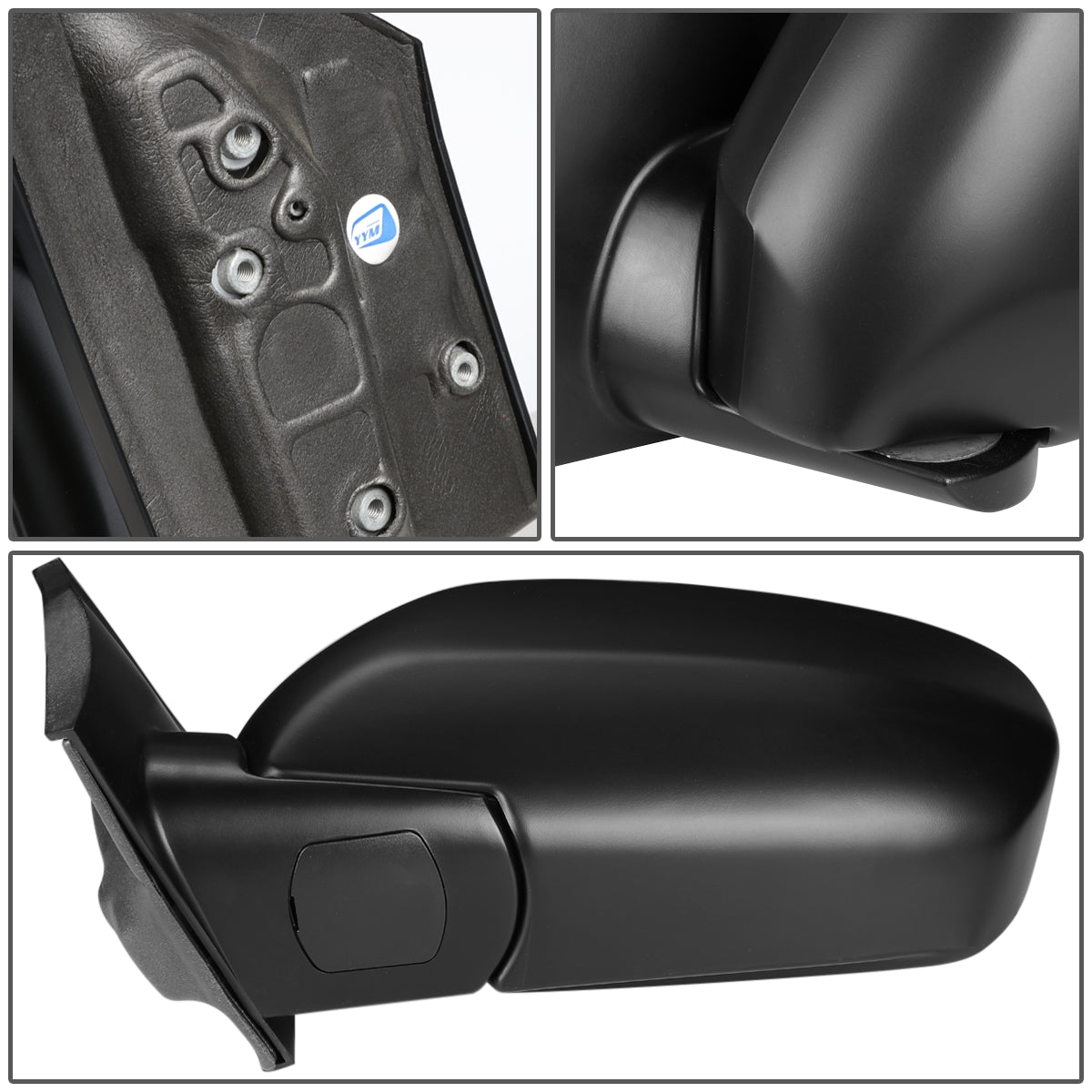 RETROVISOR MIRROR - OEM - 99-04 HONDA ODYSSEY - MANUAL - TEXTURED - BLACK - RIGHT