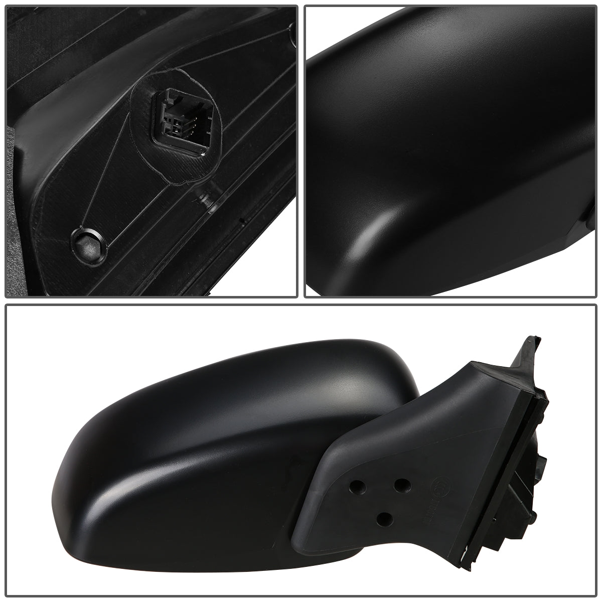 RETROVISOR MIRROR - OEM - 05-10 HONDA ODYSSEY - POWERED - TEXTURED - BLACK - RIGHT