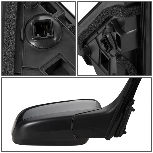 RETROVISOR MIRROR - OEM - 03-07 HONDA ACCORD 4-DR - POWERED - HEATED - FOLDING - BLACK MATERIAL - RIGHT