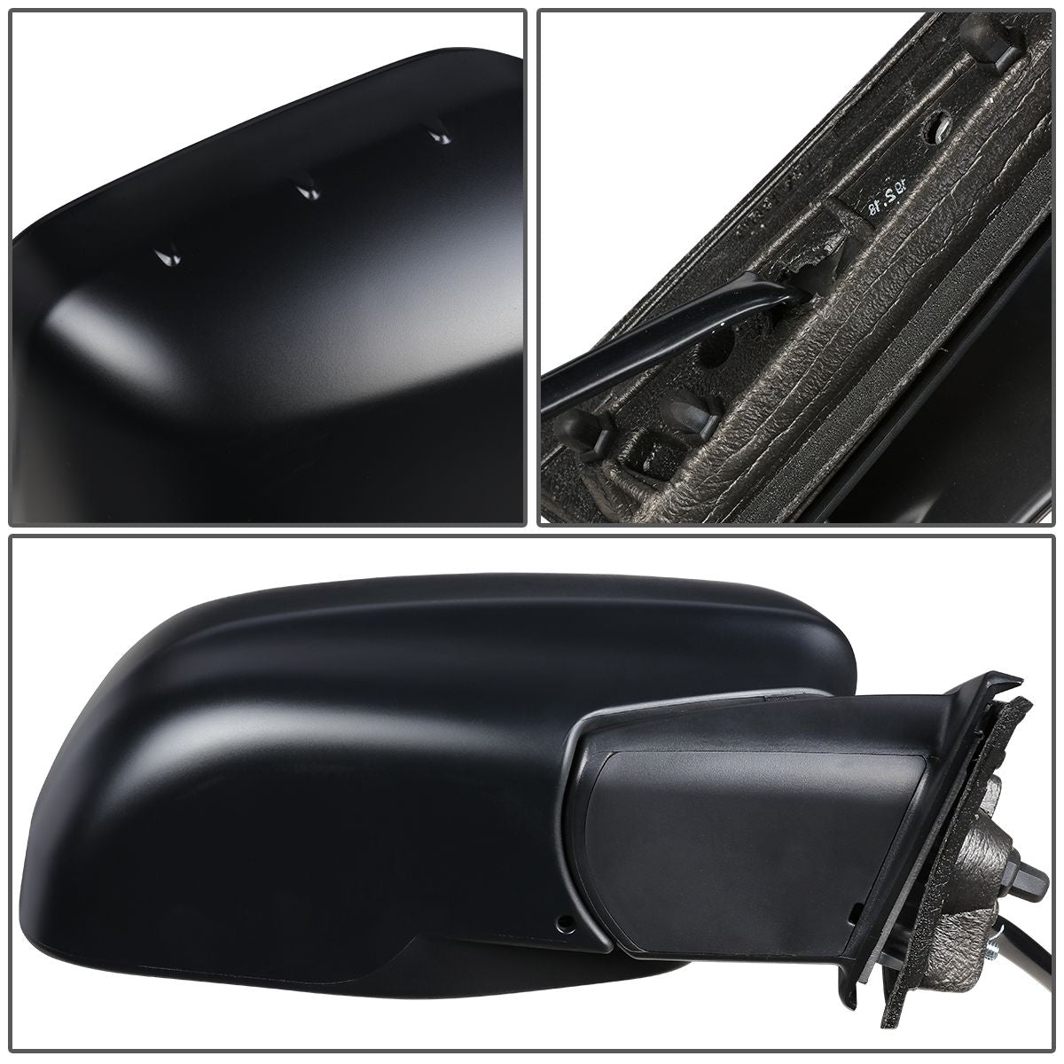 RETROVISOR MIRROR - OEM - 11-13 HONDA ODYSSEY - POWERED - TEXTURED - BLACK - RIGHT