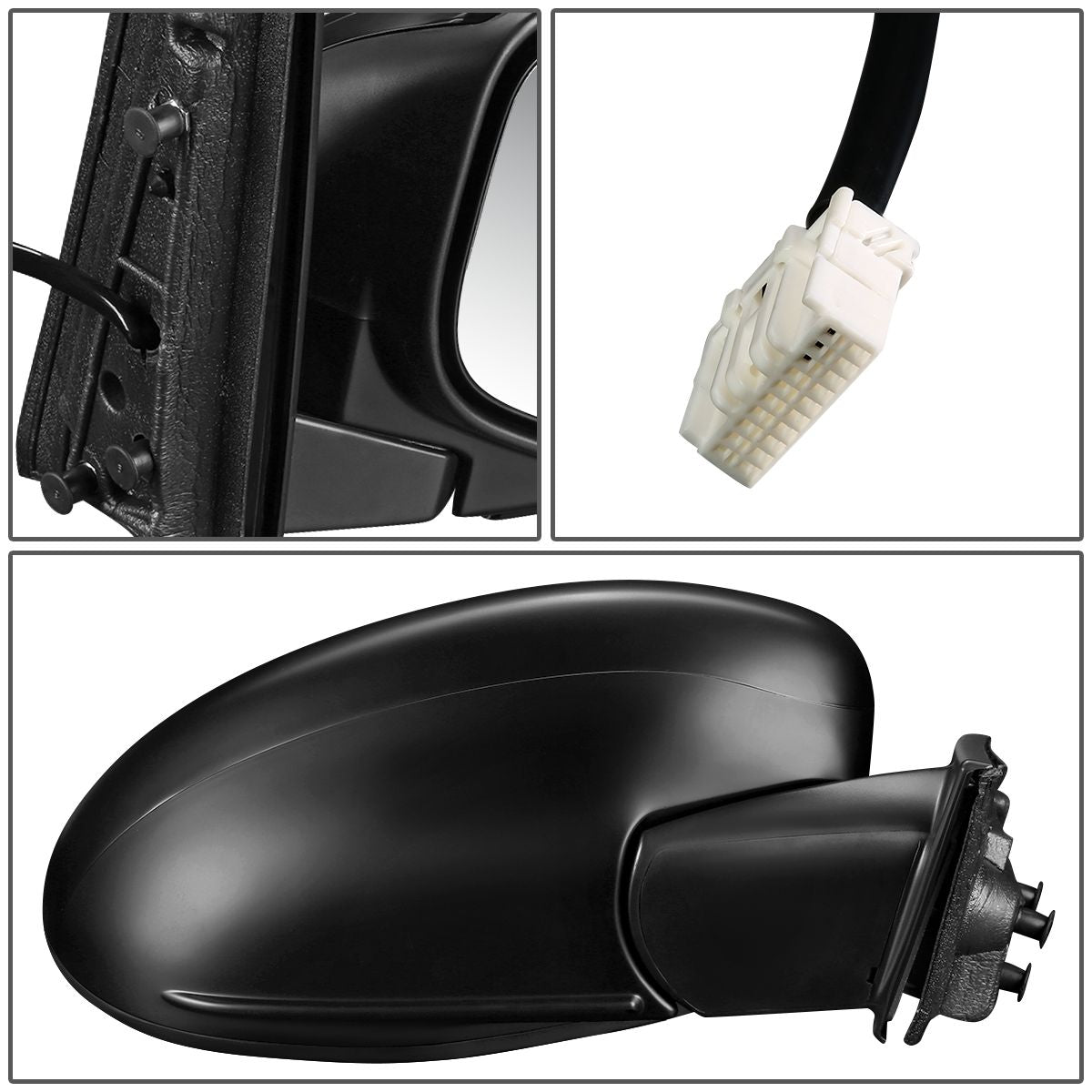 RETROVISOR MIRROR - OEM - 14-17 HONDA ODYSSEY - POWERED - TEXTURED - BLACK - RIGHT