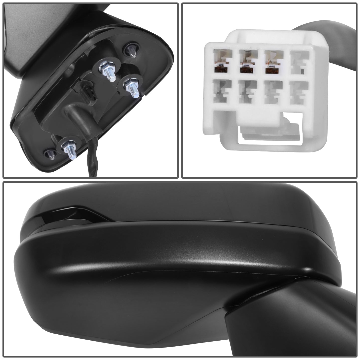 RETROVISOR MIRROR - OE STYLE - HONDA HR-V 23-24 - WITH POWER - PASSENGER SIDE - PAINT TO MATCH - BLACK