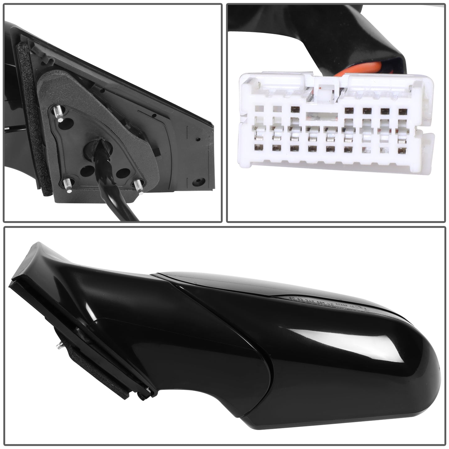 RETROVISOR MIRROR - HYUNDAI SONATA 2018-2019 - WITH MEMORY - WITH HEATED GLASS - WITH BLIND SPOT - OE STYLE - DRIVER LEFT SIDE