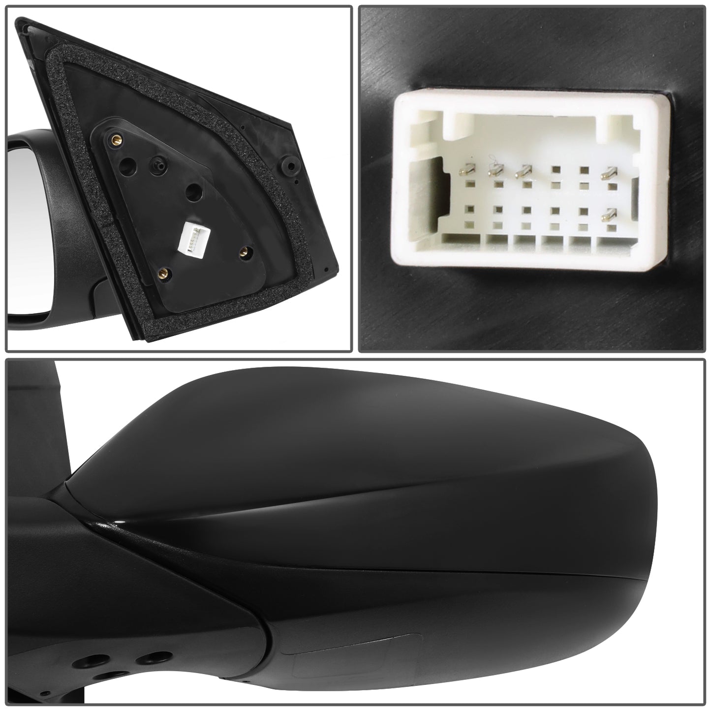 RETROVISOR MIRROR - OE STYLE - HYUNDAI ELANTRA GT 14-16 - WITH POWER - DRIVER SIDE - PAINT TO MATCH - BLACK