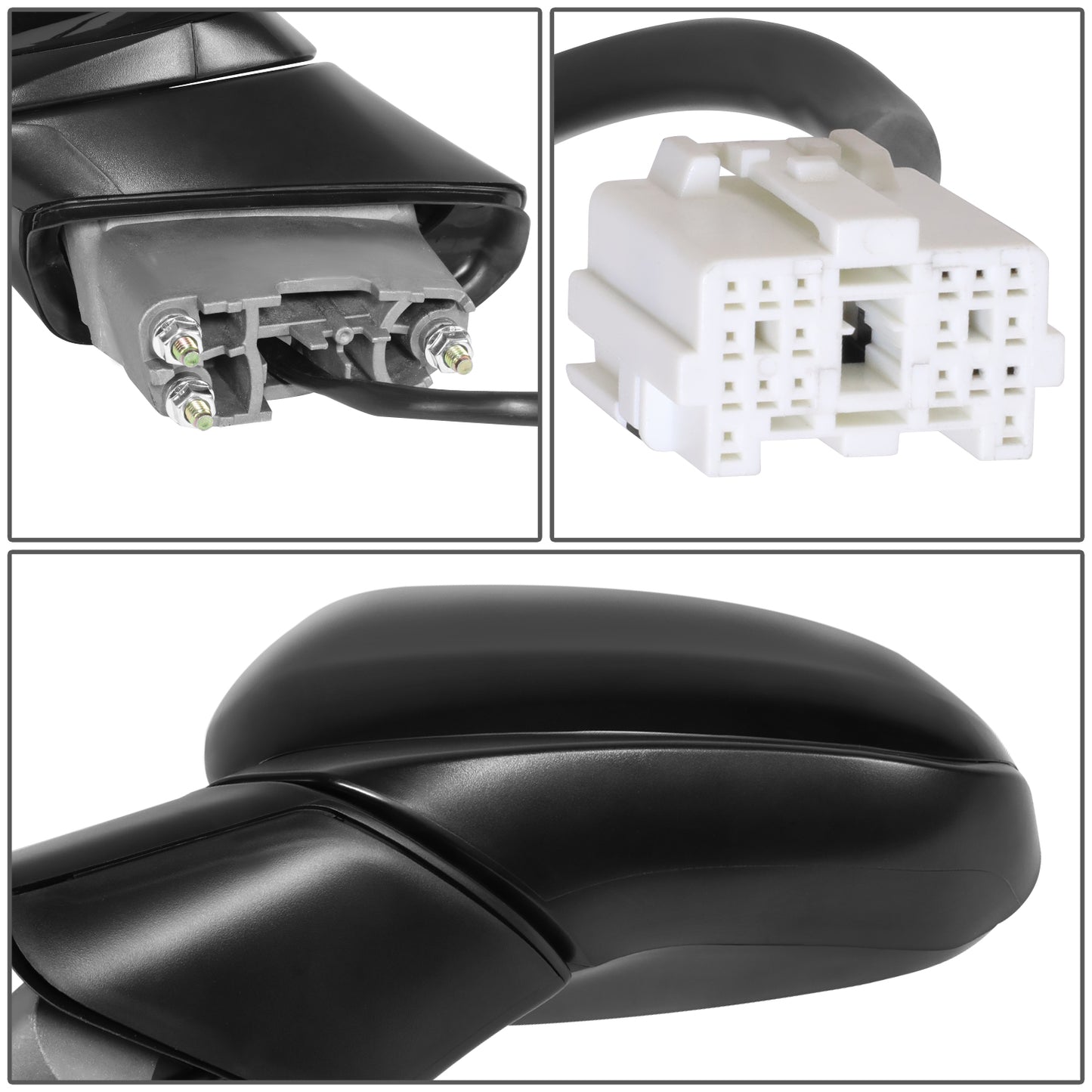 RETROVISOR MIRROR - OE STYLE - HYUNDAI SANTA FE 19-20 - WITH POWER - DRIVER SIDE - PAINT TO MATCH - BLACK