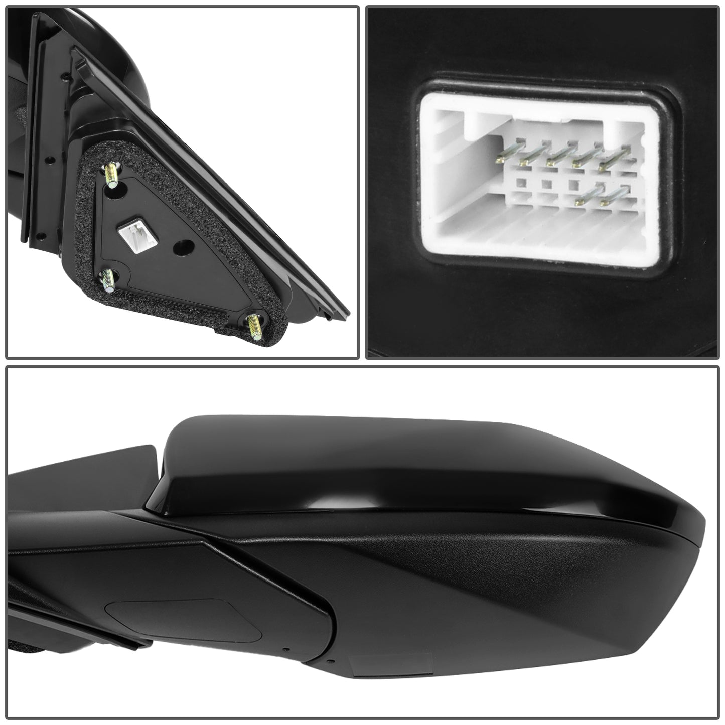 RETROVISOR MIRROR - OE STYLE - HYUNDAI ELANTRA 2021-2023 - WITH POWER U.S BUILT - DRIVER LEFT SIDE - BLACK