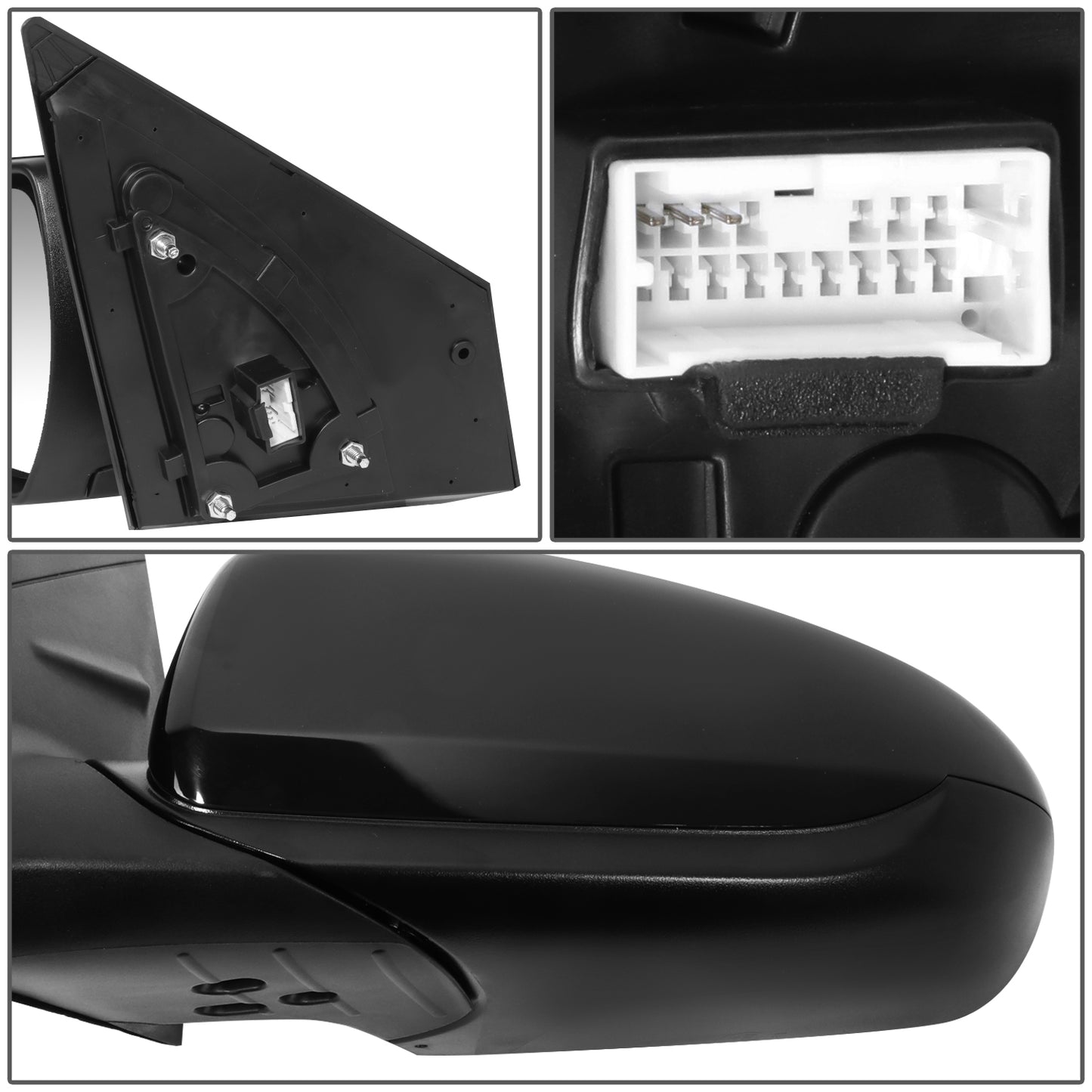 RETROVISOR MIRROR - OE STYLE - HYUNDAI IONIQ 17-21 - WITH POWER - EXC EV - DRIVER SIDE - PAINT TO MATCH - BLACK