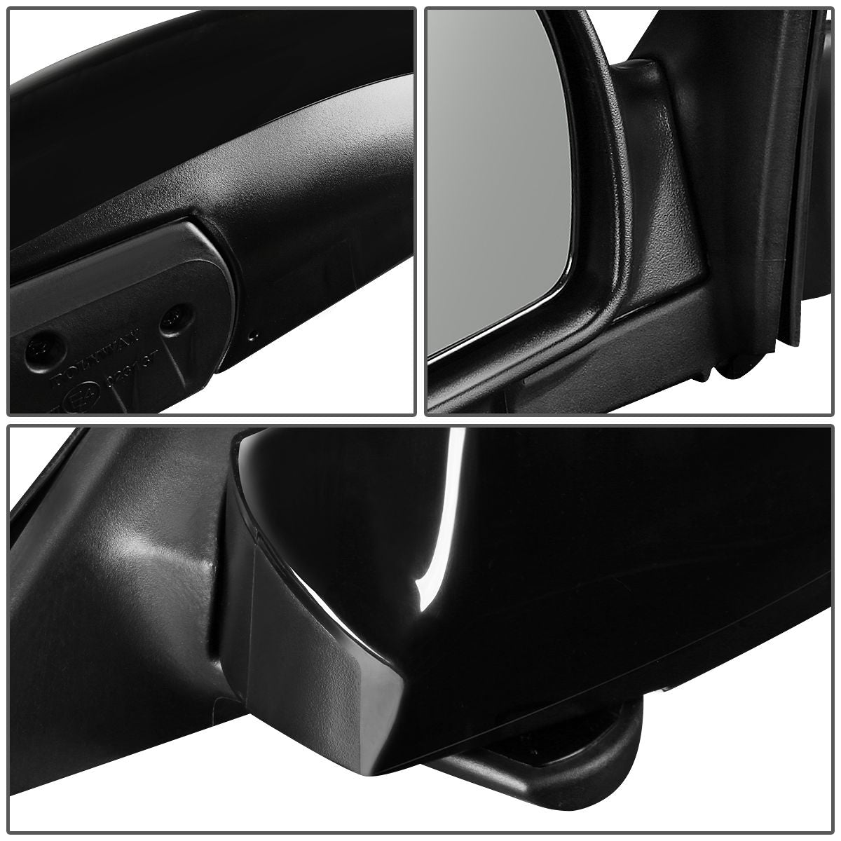 RETROVISOR MIRROR - OEM - 01-06 HYUNDAI ELANTRA GLS/GT - DOES NOT FIT LIMITED MODELS - POWERED - HEATED - BLACK - RIGHT