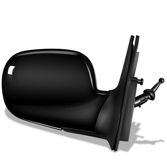 RETROVISOR MIRROR - OEM - 01-06 HYUNDAI SANTA FE - MANUAL - PAINTABLE - BLACK - RIGHT