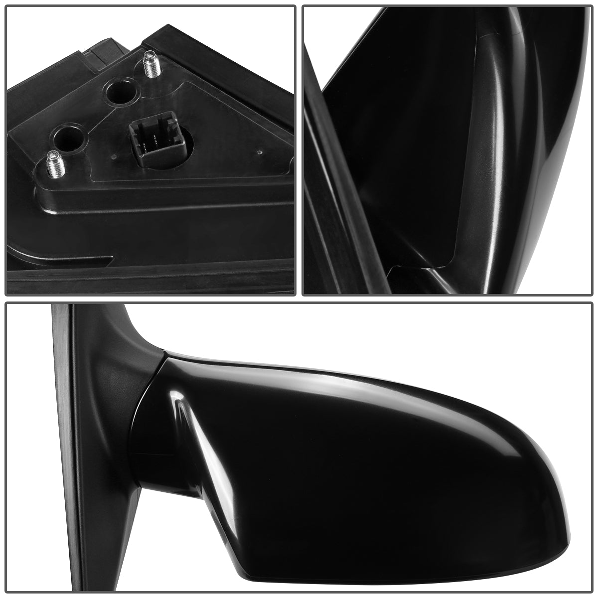 RETROVISOR MIRROR - OEM - 07-10 HYUNDAI ELANTRA - POWERED - HEATED - BLACK - RIGHT