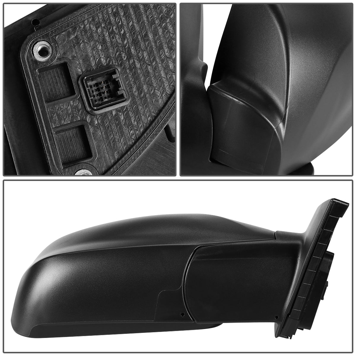 RETROVISOR MIRROR - OEM - 10-15 HYUNDAI TUCSON - POWERED - TEXTURED - BLACK - RIGHT