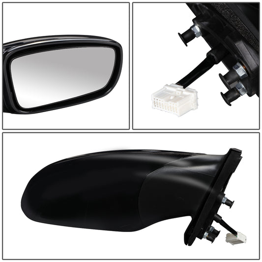 RETROVISOR MIRROR - OEM - 11-14 HYUNDAI SONATA - POWERED - FOLDING - BLACK MATERIAL - RIGHT