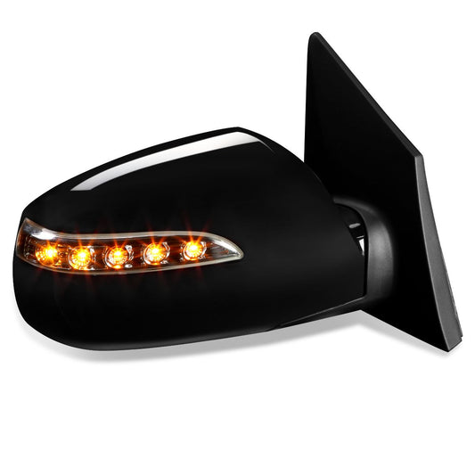 RETROVISOR MIRROR - OEM - 10-15 HYUNDAI TUCSON - POWERED - HEATED - TEXTURED - BLACK - RIGHT