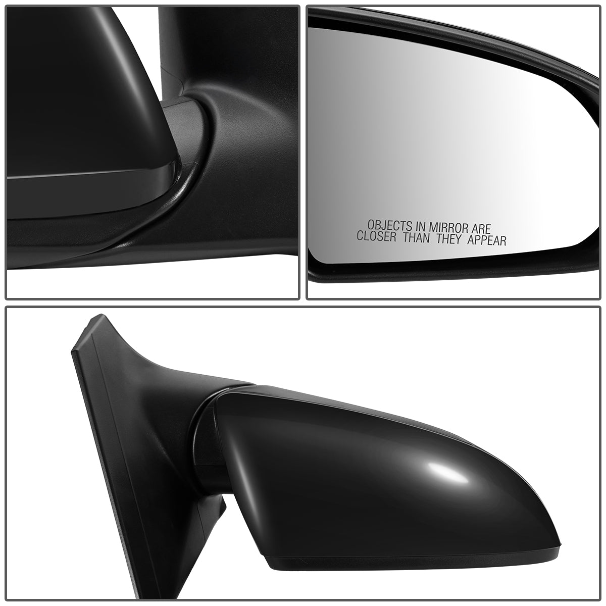 RETROVISOR MIRROR - OEM - 17-18 HYUNDAI ELANTRA - POWERED - FOLDING - BLACK MATERIAL - RIGHT