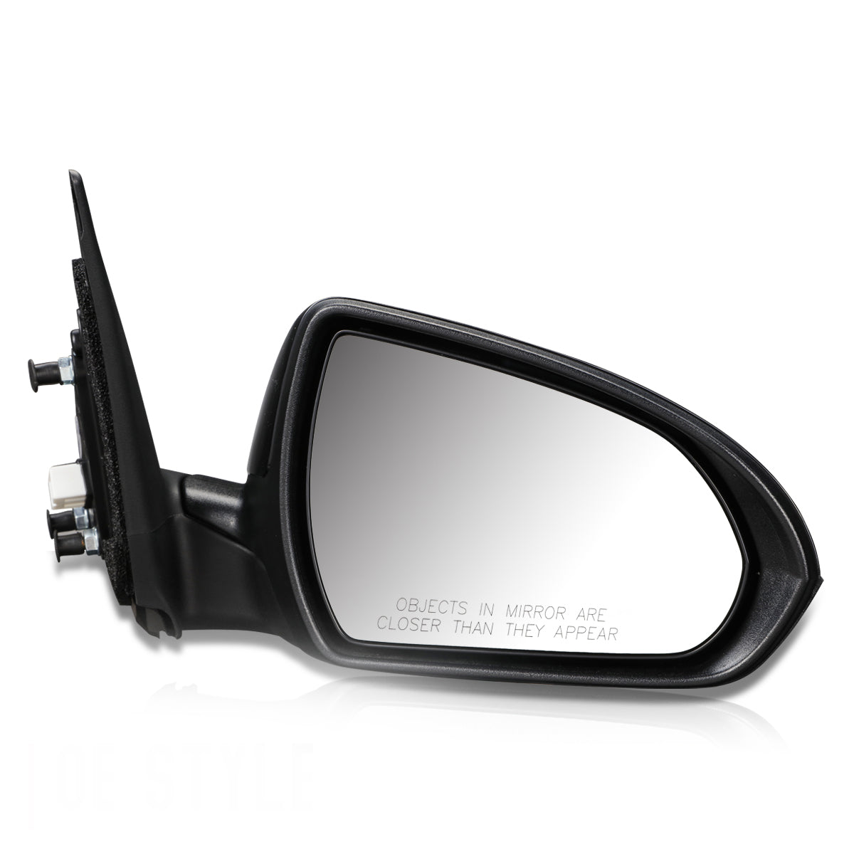 RETROVISOR MIRROR - OEM - 17-18 HYUNDAI ELANTRA - POWERED - HEATED - FOLDING - BLACK MATERIAL - RIGHT