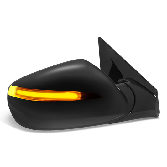 RETROVISOR MIRROR - OE STYLE - HYUNDAI SANTA FE SPORT 13-18 - WITH MEMORY WITH HEATED GLASS WITH TURN SIGNAL WITH BLIND SPOT - PASSENGER SIDE - PAINT TO MATCH - BLACK