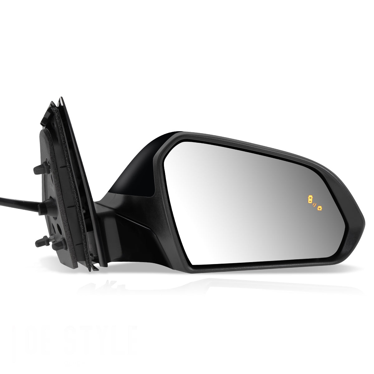 RETROVISOR MIRROR - OEM - 15-17 HYUNDAI SONATA - POWERED - HEATED - W/ SIGNAL LIGHT - W/ BSD - FOLDING - TEXTURED - BLACK MATERIAL - RIGHT