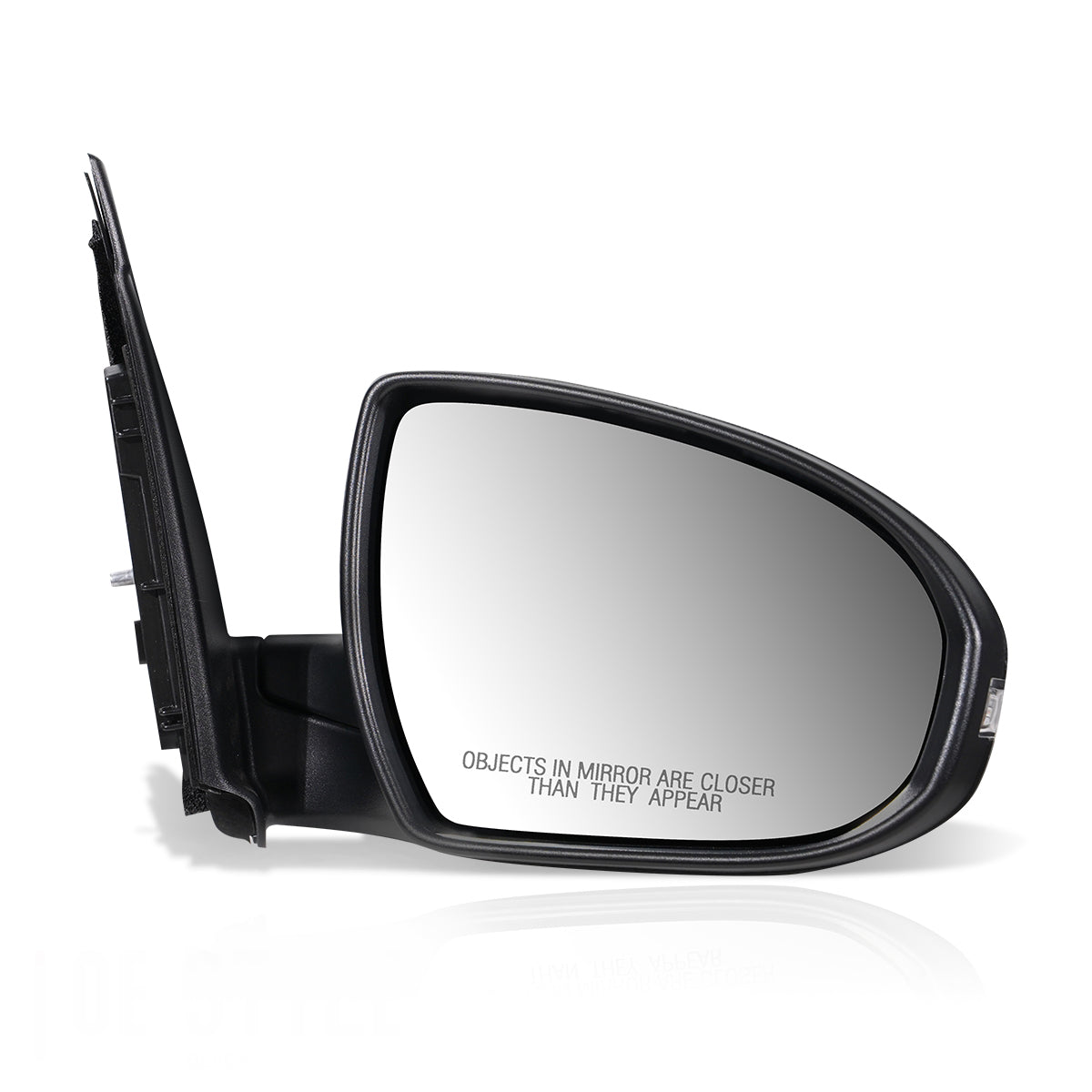 RETROVISOR MIRROR - OEM - 16-18 HYUNDAI TUCSON - POWERED - HEATED - W/ SIGNAL LIGHT - FOLDING - BLACK MATERIAL - RIGHT