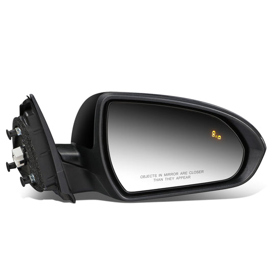 RETROVISOR MIRROR - OEM - 17-18 HYUNDAI ELANTRA - POWERED - HEATED - W/ SIGNAL LIGHT - W/ BSD - FOLDING - BLACK MATERIAL - RIGHT